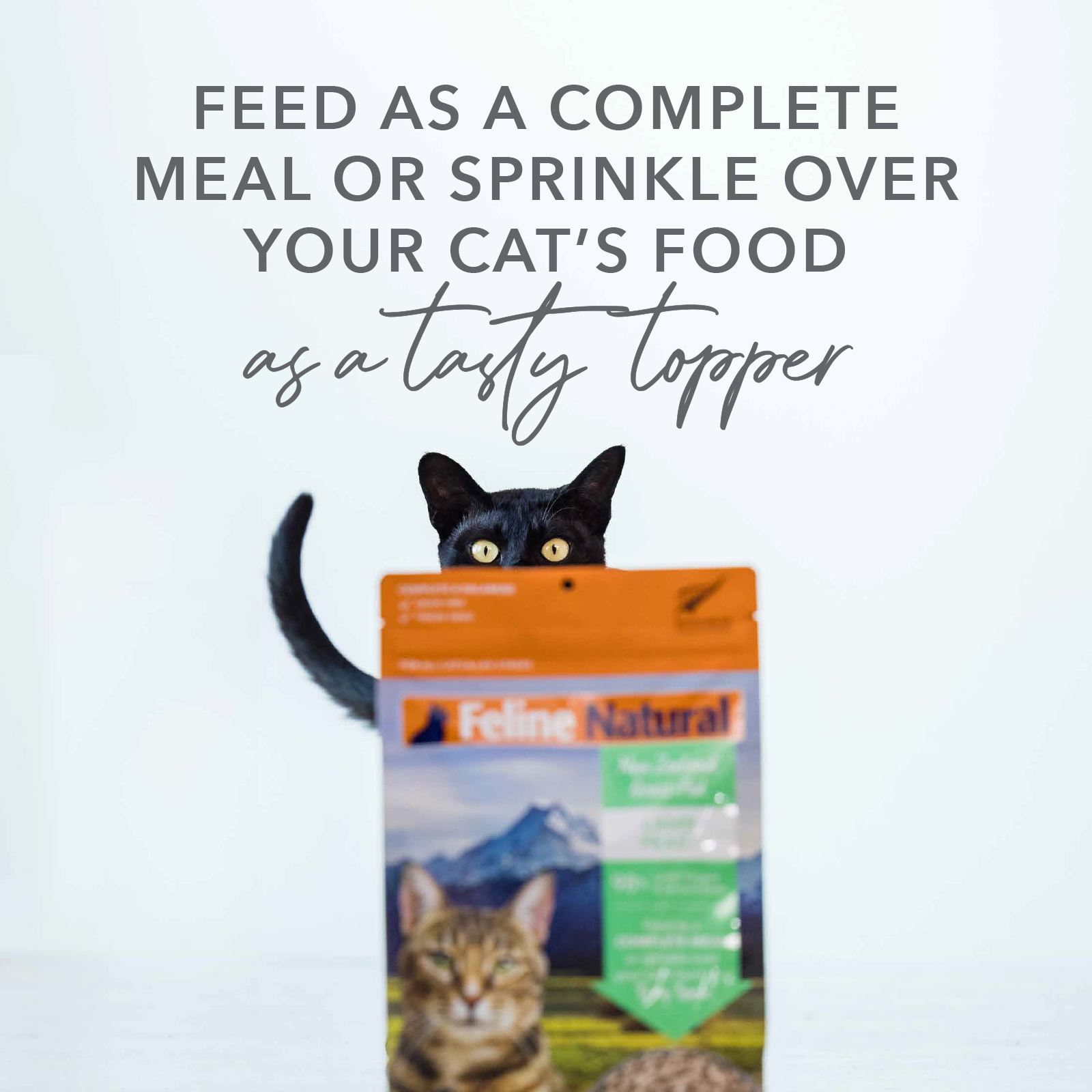 Feline Natural Grain-Free Freeze-Dried Cat Food, Lamb 320g