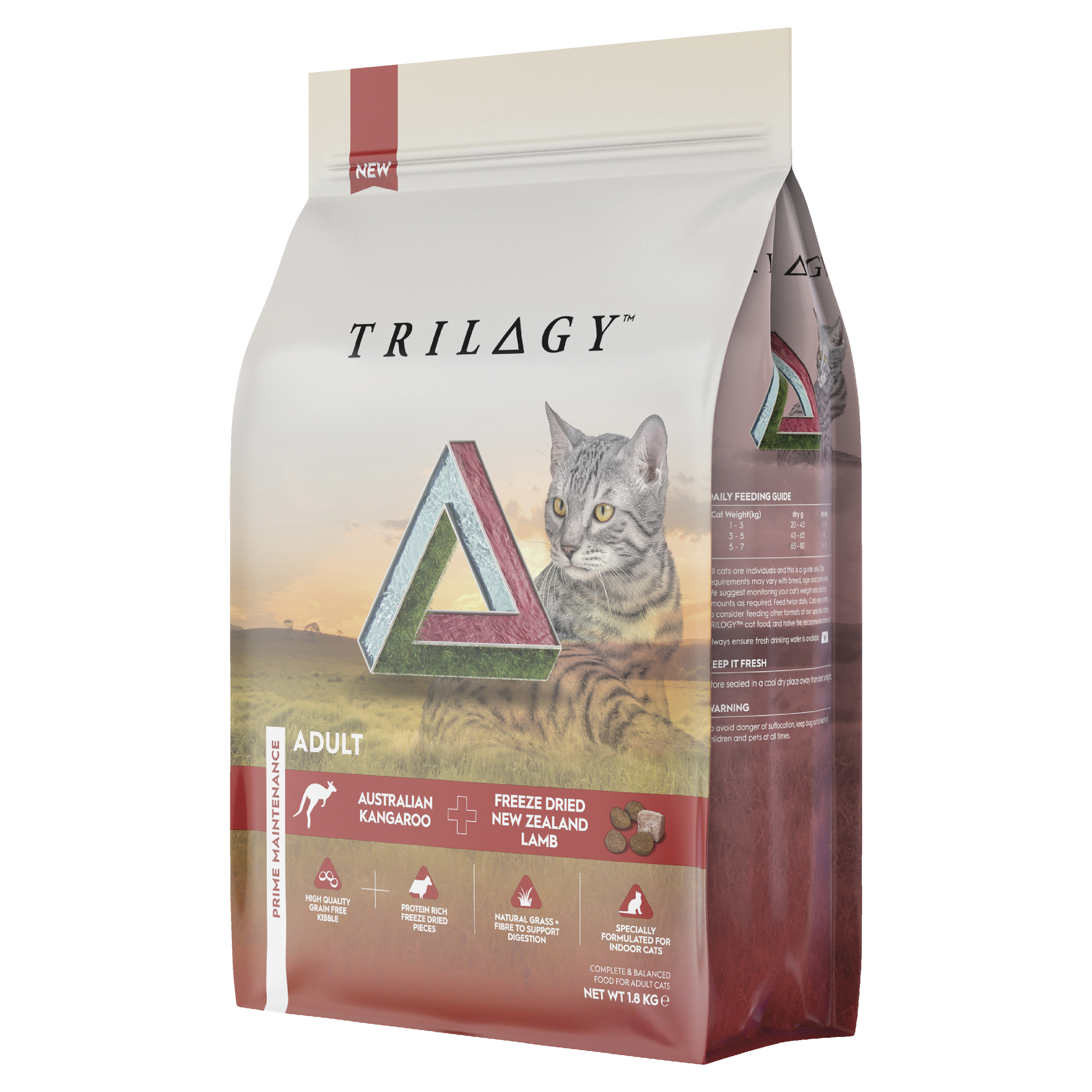 Trilogy GF Dry Adult Cat - Kangaroo 1.8kg