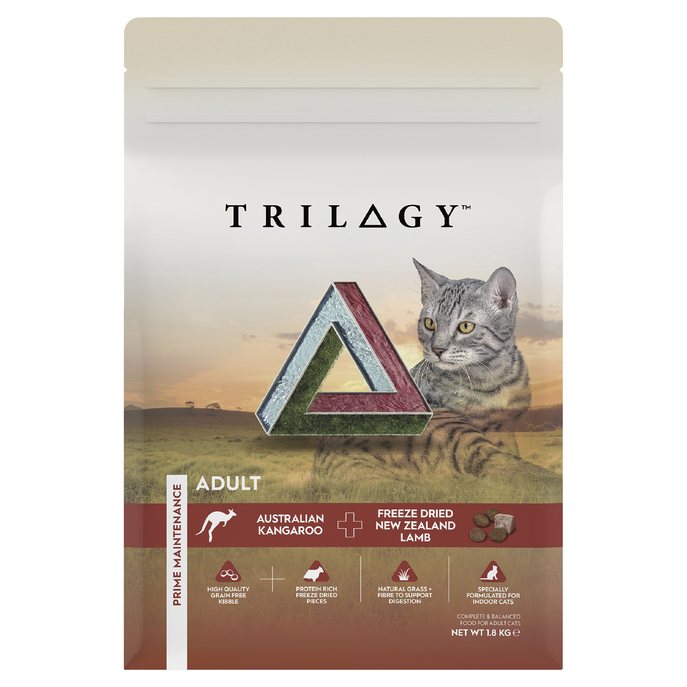 Trilogy GF Dry Adult Cat - Kangaroo 1.8kg