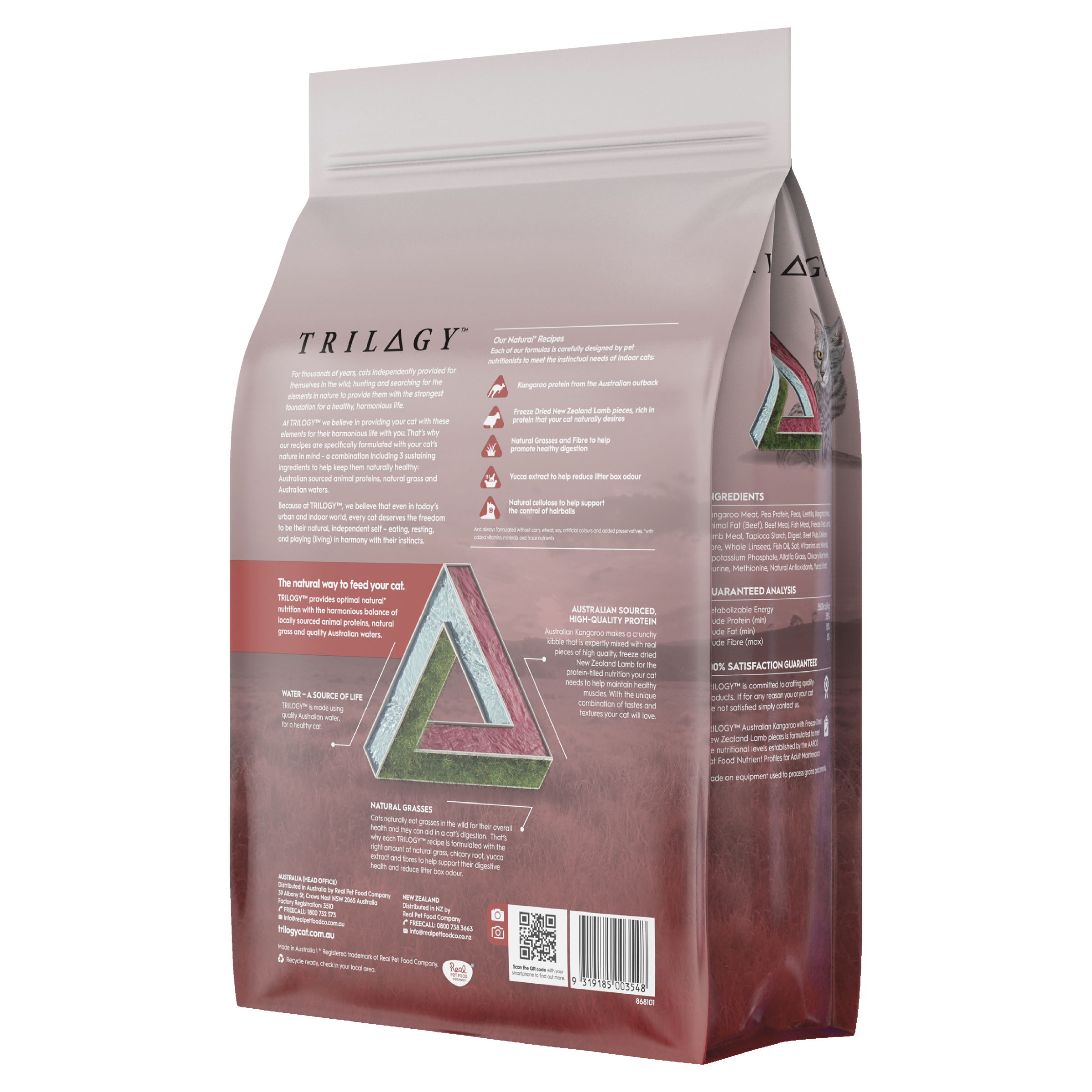 Trilogy GF Dry Adult Cat - Kangaroo 1.8kg