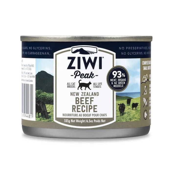 Ziwi Peak Canned Beef Cat Food 185g