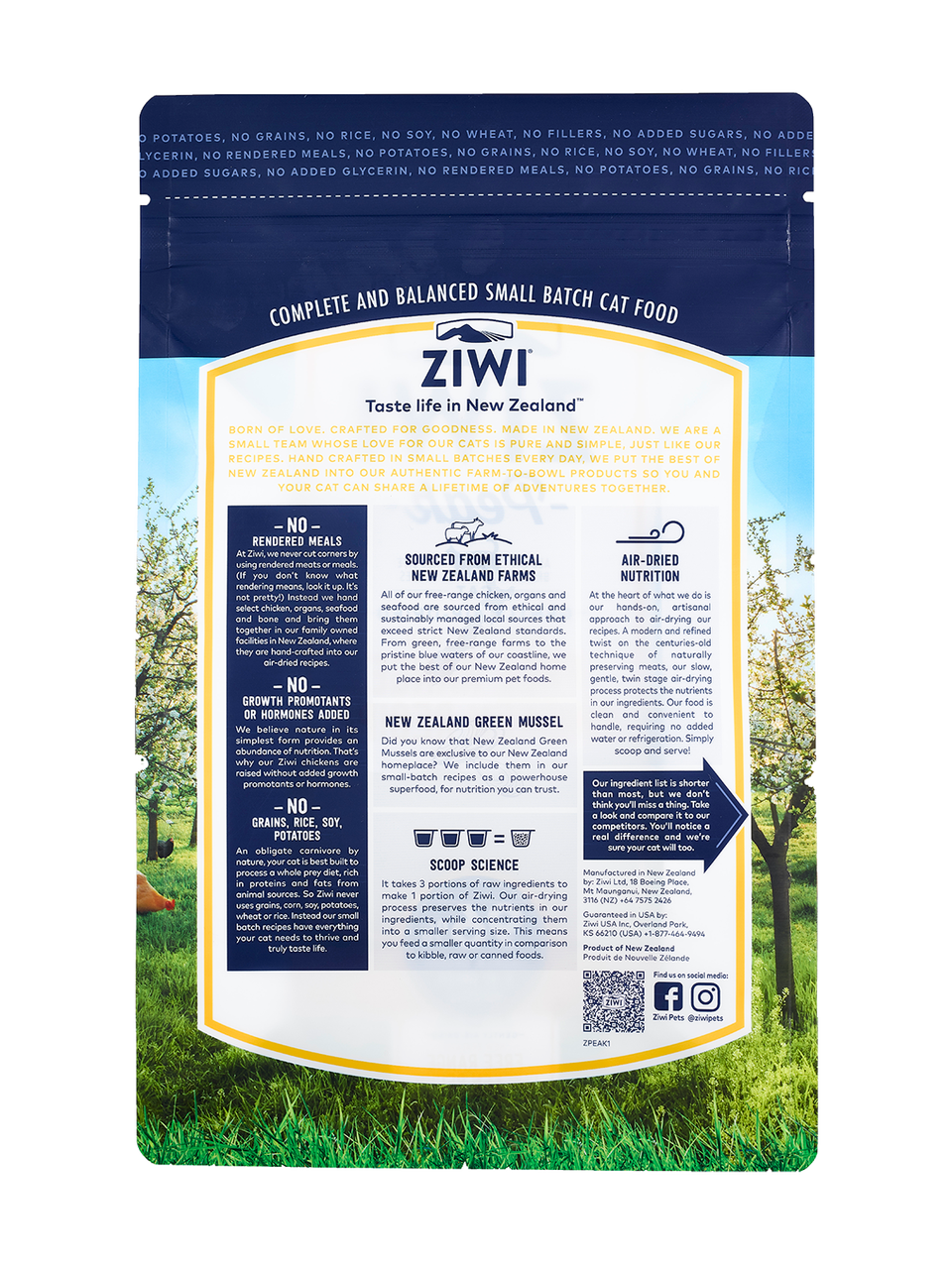 ZIWI Peak Air-Dired Chicken Cat Food