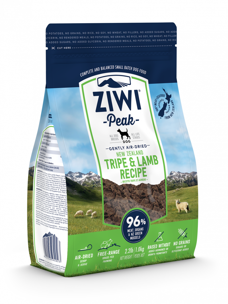 Ziwi Peak Air-Dried Recipe for Dogs Tripe & Lamb 1kg
