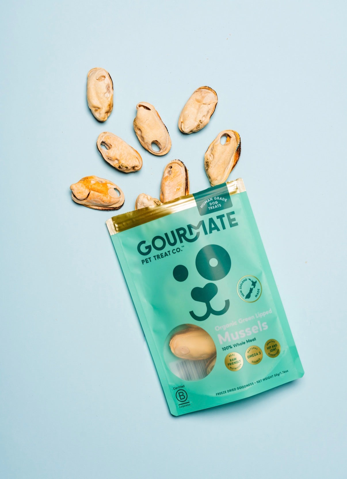 Gourmate - Organic Green Lipped Mussels 50g