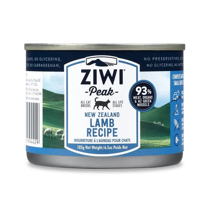 Ziwi Peak Canned Lamb Recipe Cat Food 185g