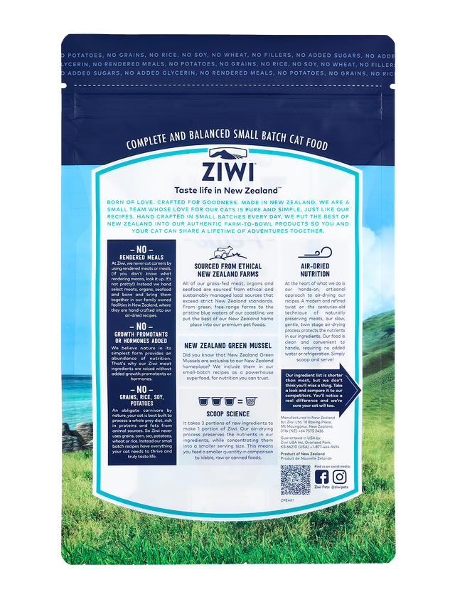 ZIWI Peak Air-Dried Mackerel & Lamb Cat Food